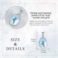 wholesale 925 Sterling Silver Fox Moonstone Pendant Necklace-0-2