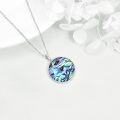 wholesale 925 Sterling Silver Multi-Color Crystal Round Celtic Knot Heart Pendant Necklaces for Women-0-3