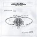 wholesale 925 Sterling Silver Compass Bracelet with Star of David and Mustard Seed Design-0-4