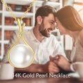 wholesale 14K Gold Freshwater Pearl Teardrop Pendant Necklace for Women Anniversary Gift-0-2
