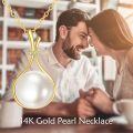 wholesale 14k Gold And Pearl Drop Necklace Wholesale Set With Lab Diamond Accents-0-2
