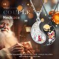 wholesale 925 Sterling Silver Christmas Couple's Yin Yang Pendant Necklaces-0-5