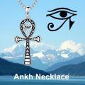 wholesale 925 Sterling Silver Ankh Pendant with Eye of Horus and Egyptian Coptic Cross Design Necklace for Men & Women Gifts-0-4