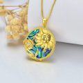 wholesale TOUPOP Moon Star Necklace Sagittarius Zodiac Sign Pendant -0-4