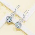 wholesale 925 Sterling Silver Celtic Knot Tree of Life Drop Dangle Leverback Earrings with Abalone Shell Centerpiece-0-3
