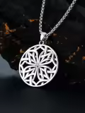 TOUPOP Sterling Silver Celtic Cross Knot Necklace For Men Women Gifts-0-5