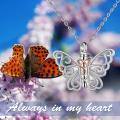 wholesale 925 Sterling Silver Butterfly Pendant Necklace With Tools-0-5