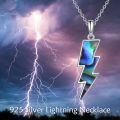 wholesale 925 Sterling Silver Labradorite Lightning Bolt Reversible Boomerang Pendant Necklaces - Minimalist s for Women & Girls-0-11