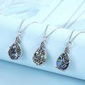 wholesale 925 Sterling Silver Abalone Shell Daffodil Rose Tear Drop Keepsake Urn Necklace for Ashes Memory Jewelry-0-3