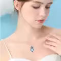 TOUPOP 925 Sterling Silver Filigree Owl Pendant Necklace Jewelry Christmas Gifts For Women-0-1