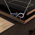 wholesale 925 Sterling Silver Cat Infinity Love Heart Pendant Necklace-0-7