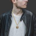 wholesale Gold-Plated 925 Sterling Silver  Gothic Skull Memento Mori Pendant Necklace for Men & Women-0-1