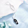 wholesale 925 Sterling Silver Black Enamel Skull Coffin Gothic Drop Earrings for Women Halloween s-0-3