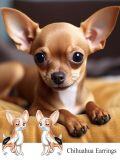wholesale 925 Sterling Silver Chihuahua Dog Stud Earrings for Women - Cute Puppy  Ideas-0-2