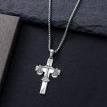 wholesale Sterling Silver Cross Pendant Necklace for Women Men Religious Jewelry Gift for Christmas Birthday Mothers Day-0-23