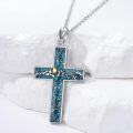 wholesale 925 Sterling Silver Natural Turquoise Horse Pendant Necklace for Men & Women-0-2