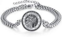 wholesale 925 Sterling Silver St. Christopher Protection Charm Bracelet for Women & Men-St Christopher