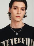 wholesale 925 Sterling Silver Saint Michael Archangel Shield Pendant Necklace For Men-0-4