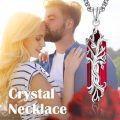 wholesale 925 Sterling Silver Red Agate Natural Stone Healing Crystal Tree of Life Pendant Necklace-0-2