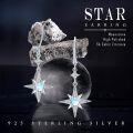 wholesale 925 Sterling Silver Star Opal Leverback Drop Earrings-0-5