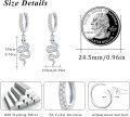 wholesale 925 Sterling Silver Gold-Plated Green Stone Snake Drop Hoop Earrings for Women - Hypoallergenic  4cm Long-0-4