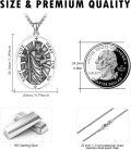 wholesale 925 Sterling Silver St Jude Pray For Us Religious Medal Charm Pendant Necklace for Women Men Boys Girls  18 Chain (Silver)-0-4