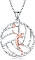 wholesale 925 Sterling Silver Sports Pendant with Gymnast and Ball Design - Perfect Gift for Athletes-0-0