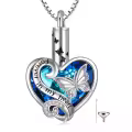 TOUPOP Sterling Silver Urn Necklace For Ashes With Filler Kit-0-0