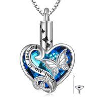 TOUPOP Sterling Silver Urn Necklace For Ashes With Filler Kit-undefined