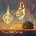 wholesale Sterling Silver Abalone Celtic Trinity Knot Earrings Triquetra Leverback Tree of Life Gift-0-22