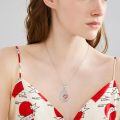 wholesale 925 Sterling Silver Heart Pendant Necklace Wholesale Gold Plated-0-138