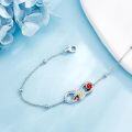 wholesale 925 Sterling Silver Bracelet with Ladybug and Daisy Charms s for Women-0-1