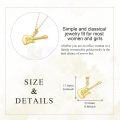 wholesale 10K Gold Fine Electric Guitar Shaped Pendant Necklace s for Women-0-4