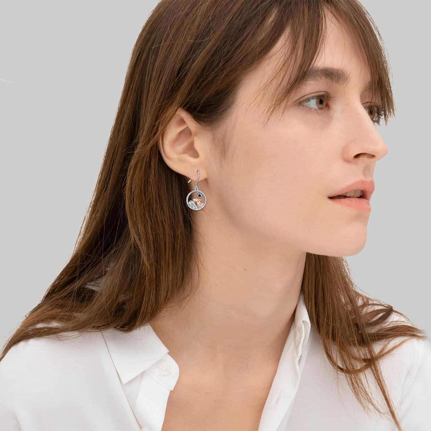 wholesale 925 Sterling Silver Dog Earrings Cute Animal s for Women-0-4