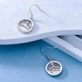 wholesale 925 Sterling Silver Mountain Cross Dangle Earrings Christian s for Her Him-0-2