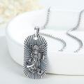 wholesale 925 Sterling Silver Angel Pendant with Dragon & Fish Charm Necklace for Men-0-1