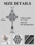 wholesale 925 Sterling Silver Jesus Christ INRI Cross Crucifix Pendant Necklace for Men & Women-0-2