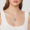 wholesale 925 Sterling Silver Hamsa Chai Tree Of Life Abalone Shell Pendant Necklace-0-4