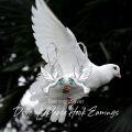 wholesale 925 Sterling Silver Dove with Olive Branch Drop Earrings Leverback s for Women-0-5