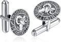 wholesale 925 Sterling Silver Aries Zodiac Sign Cufflinks for Men (Pair)-0-0