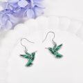 wholesale 925 Sterling Silver Hummingbird Necklace Wholesale Turquoise Inlay-0-7
