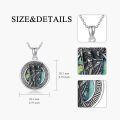 wholesale 925 Sterling Silver Athena & Poseidon Necklace - Greek Mythology  for Him Her-0-3