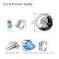 wholesale 925 Sterling Silver Heart-shaped Blue Crystal Sloth Charm Bead For Bracelet Or Necklace-0-2