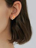 wholesale 925 Sterling Silver Butterfly Earrings With Coral Wings And Pearls-0-1