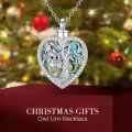 TOUPOP Sterling Silver Tree Of Life Owl Cremation Urn Pendant Necklace-0-4