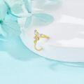 wholesale 14k Gold Butterfly/Daisy Nose Ring Stud 20g Diamond Piercing s for Women-0-1