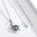 wholesale 925 Sterling Silver Butterfly & Flower Design Pirate Skull Pendant Gothic Necklace for Women and Men-0-1