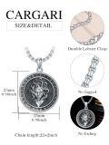 wholesale 925 Sterling Silver Medusa Head Snake Goddess Protection Pendant Necklaces s for Men & Women-0-1