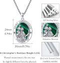 wholesale Sterling Silver Archangel Medals St Pendant Necklace for Men Women-0-4