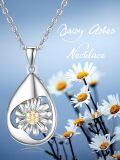wholesale 925 Sterling Silver Daffodil Teardrop Pendant-0-2